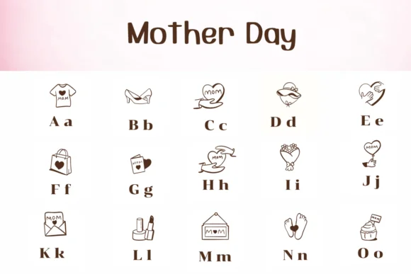 Mother Day by Ketsarin — Dingbats Font — thumbnail 2