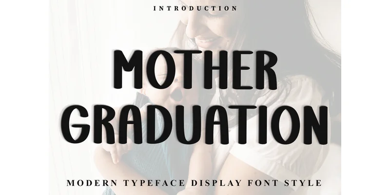 Mother Graduation Font by FreshTypeINK — Display Font