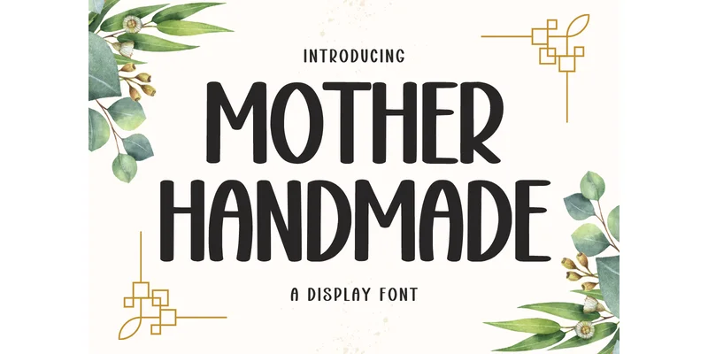 Mother Handmade Font by Minimalist Eyes — Display Font