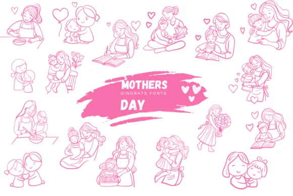 Mothers Day by Suphitchaya — Dingbats Font