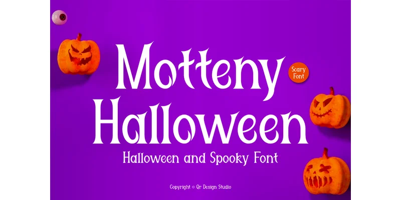 Motteny Halloween Font by qrdesignstd — Display Font