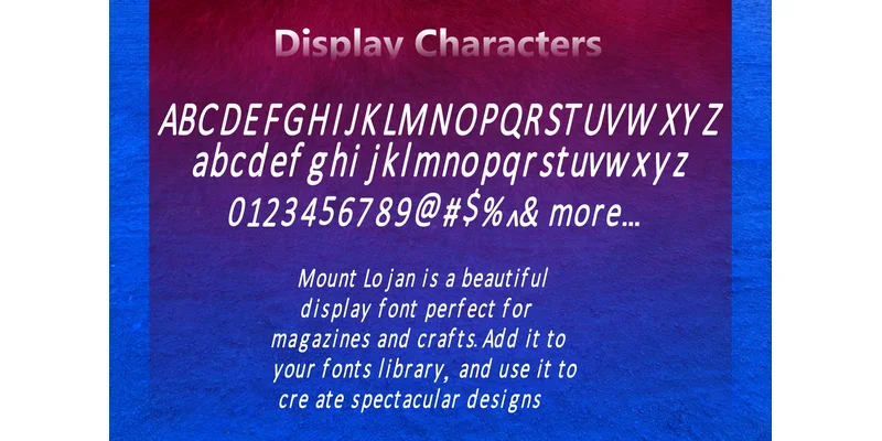 Mount Lojan Font by mhd.usman00 — Display Font — thumbnail 2