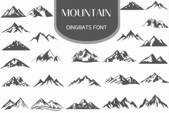 Mountain by Heartcraft Atelier — Dingbats Font