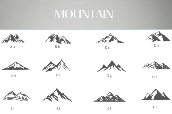 Mountain by Heartcraft Atelier — Dingbats Font — thumbnail 2