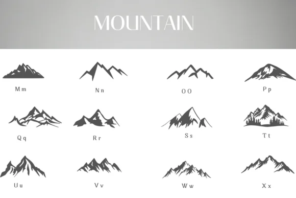Mountain by Heartcraft Atelier — Dingbats Font — thumbnail 3