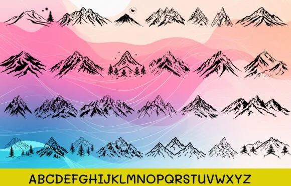Mountain by MOMAT THIRTYONE — Dingbats Font — thumbnail 2