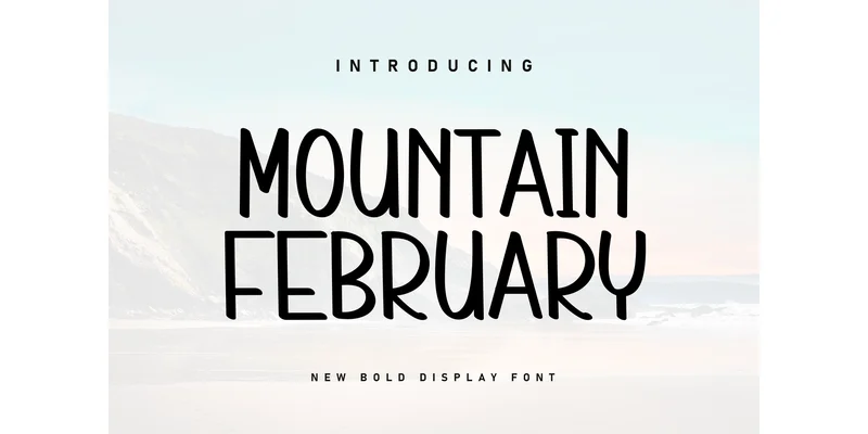 Mountain February Font by ArtLine Design — Display Font