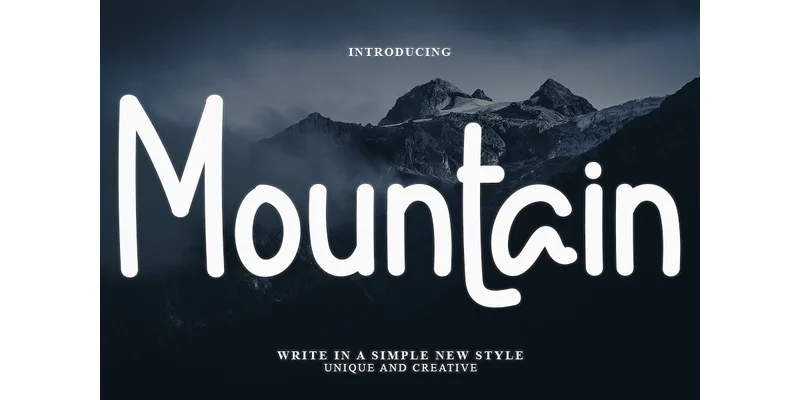 Mountain Font by PAYJHOshop — Display Font