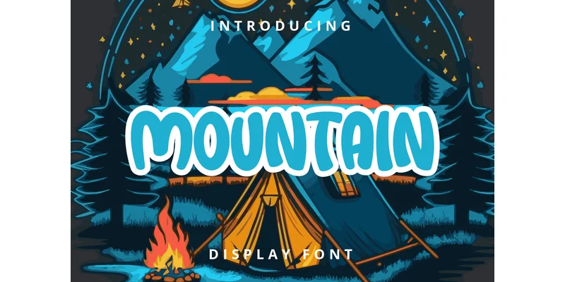 Mountain Font by Planetz studio — Display Font