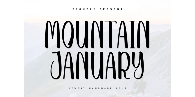 Mountain January Font by Berkah Shop — Display Font