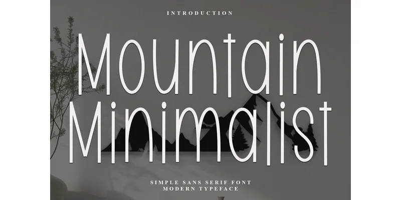 Mountain Minimalist Font by FreshTypeINK — Sans Serif Font