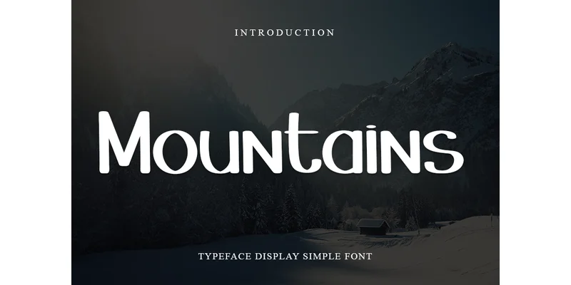 Mountains Font by PiPi Creative — Sans Serif Font