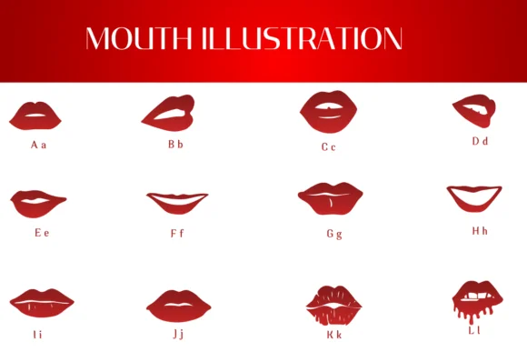 Mouth Illustration by Heartcraft Atelier — Dingbats Font — thumbnail 2