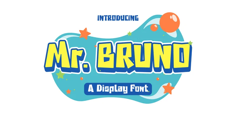 Mr. Bruno Font by Patlot Digital.Studio — Display Font
