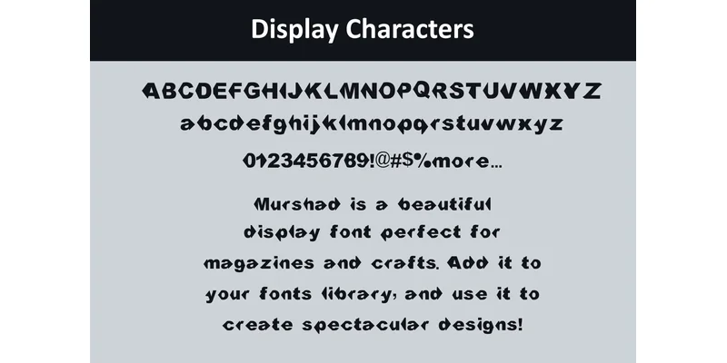 Murshad Font by mhd.usman00 — Display Font — thumbnail 2