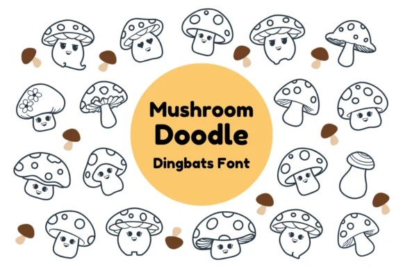 Mushroom by Nun Sukhwan — Dingbats Font