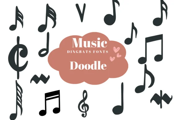 Music Doodle by Suphitchaya — Dingbats Font