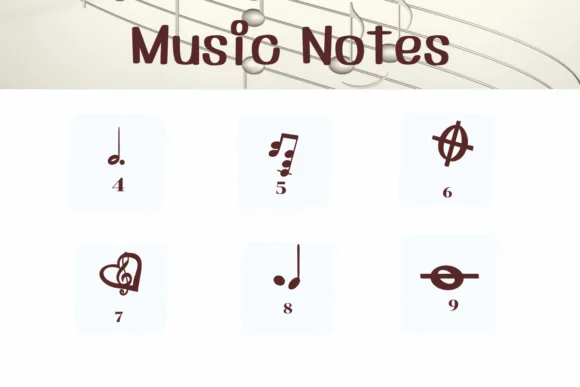 Music Notes by Ketsarin — Dingbats Font — thumbnail 4