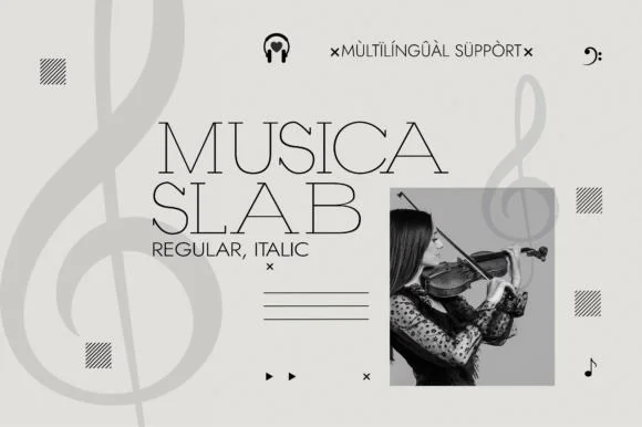 Musica by Minimalistartstudio β Slab Serif Font