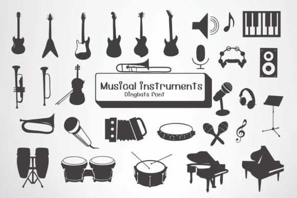 Musical Instruments by Ketsarin — Dingbats Font
