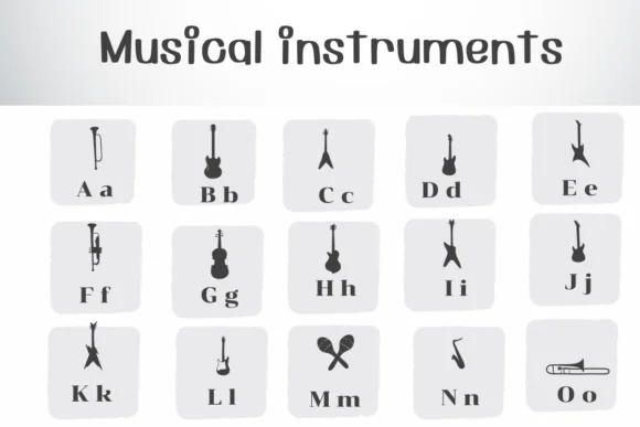 Musical Instruments by Ketsarin — Dingbats Font — thumbnail 3