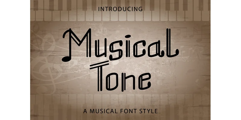 Musical Tone Font by Kido Studio — Display Font