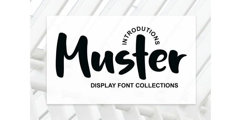 Muster Font by 21Design — Display Font