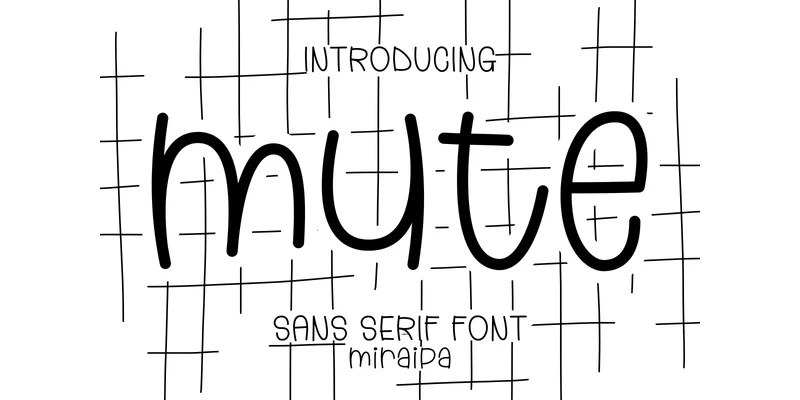 Mute Font by miraipa — Sans Serif Font