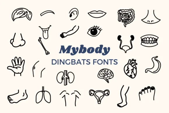 My Body by Nun Sukhwan — Dingbats Font