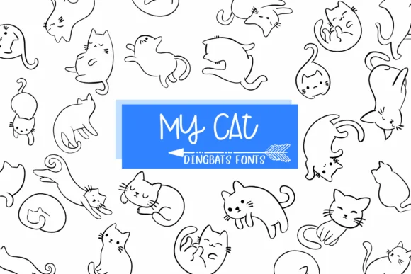 My Cat by Sirinart — Dingbats Font