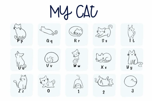 My Cat by Sirinart — Dingbats Font — thumbnail 3