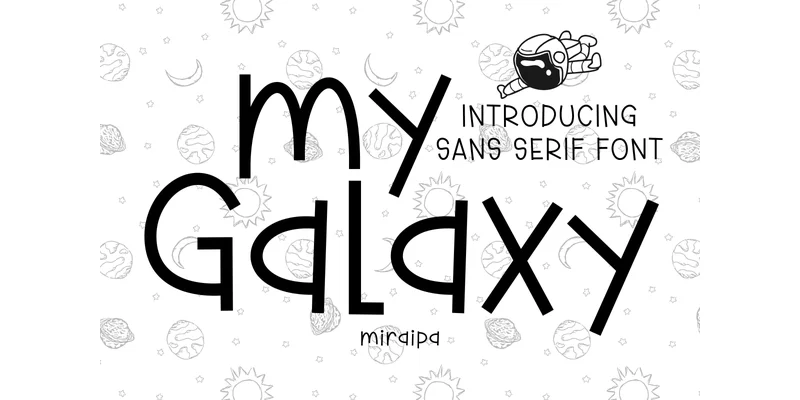My Galaxy Font by miraipa — Sans Serif Font