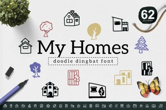 My Homes by YandiDesigns β Dingbats Font