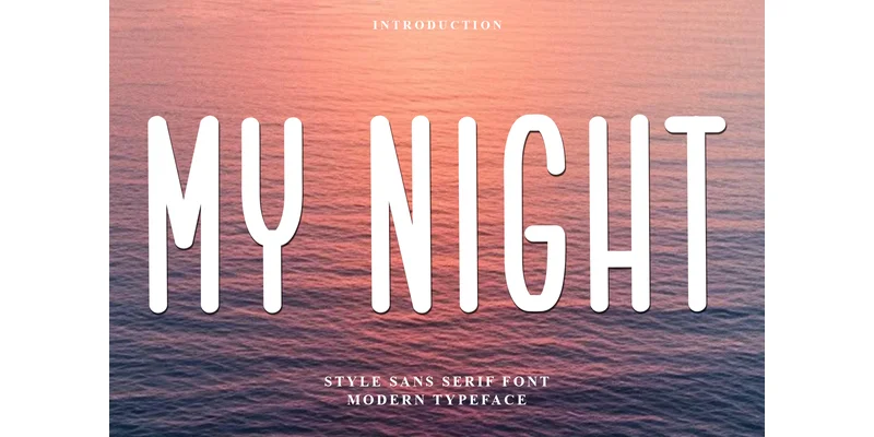 My Night Font by FreshTypeINK — Display Font