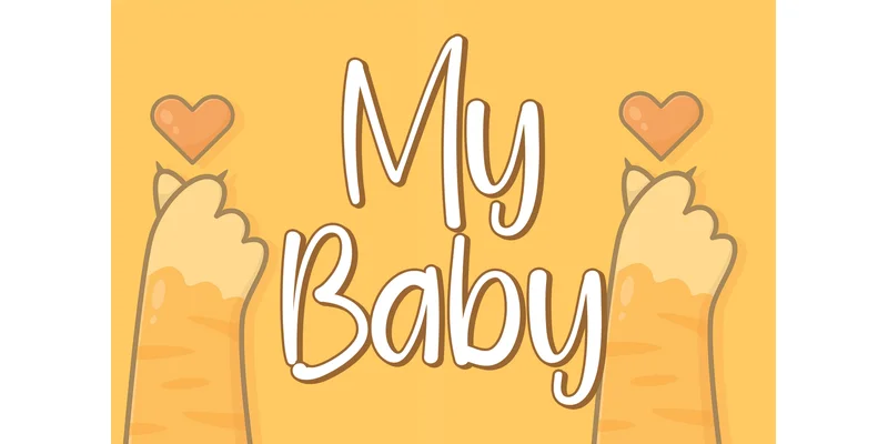 Mybaby Font by el hotcig — Display Font