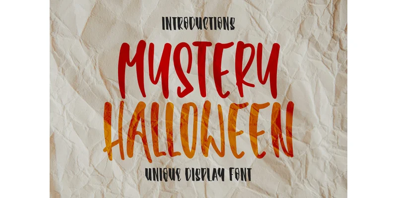 Mystery Halloween Font by 21Design — Display Font