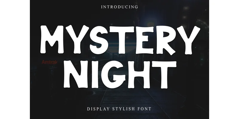 Mystery Night Font by FreshTypeINK — Display Font
