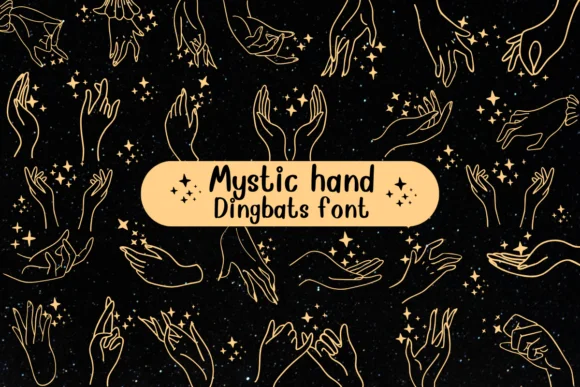 Mystic Hand by Nongyao — Dingbats Font
