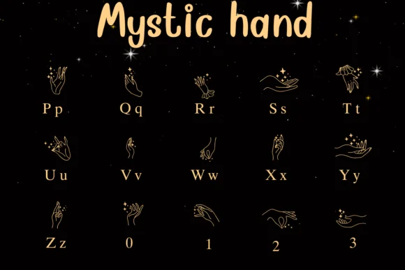 Mystic Hand by Nongyao — Dingbats Font — thumbnail 3