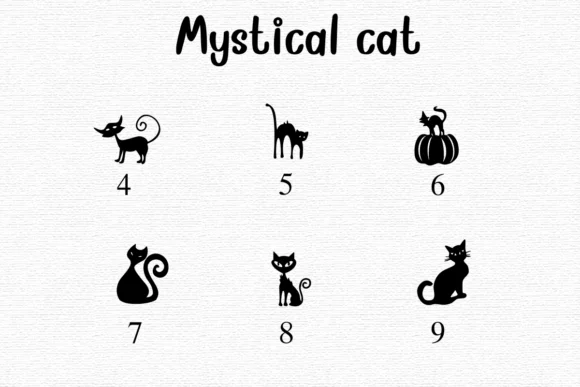 Mystical Cat by Nongyao — Dingbats Font — thumbnail 4