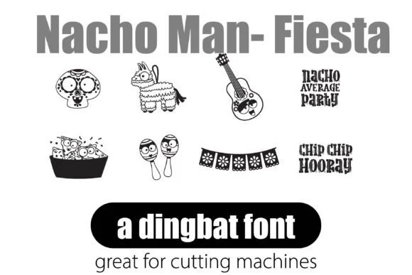Nacho Man - Fiesta by Illustration Ink — Dingbats Font