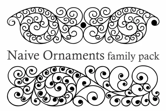 Naive Ornaments Family by Intellecta Design — Dingbats Font
