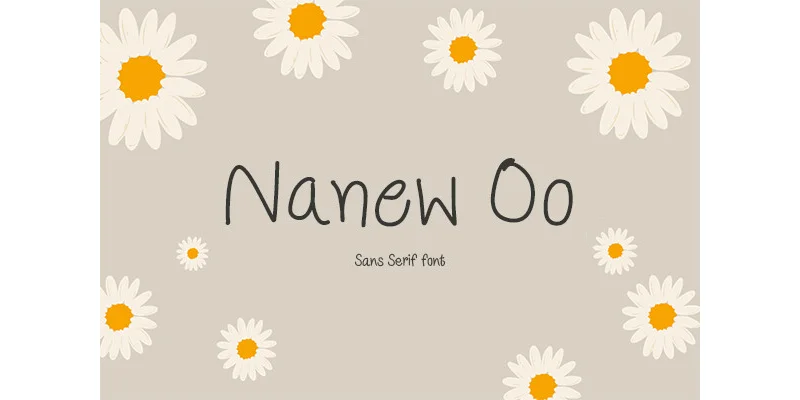 Nanew Oo Font by TanoiCartoonist — Sans Serif Font