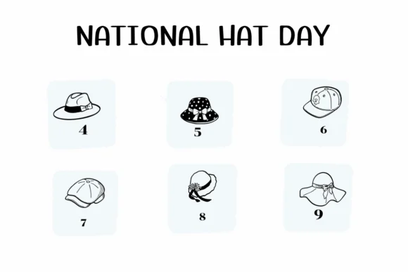 National Hat Day by Ketsarin — Dingbats Font — thumbnail 4