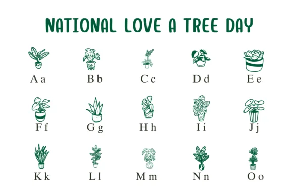 National Love a Tree Day by Nongyao — Dingbats Font — thumbnail 2