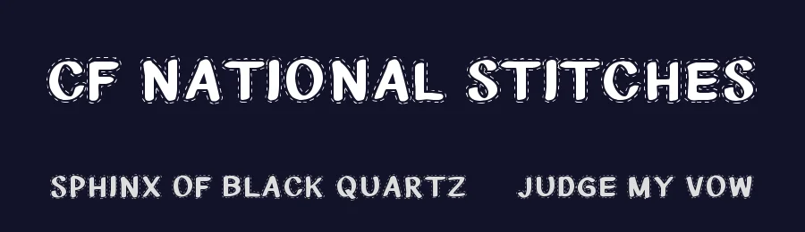 CF National Stitches by Cloutierfontes — Decorative Font — thumbnail 2