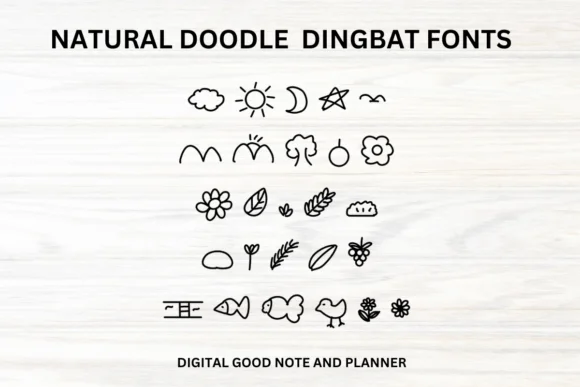 Natural by fonty88 β Dingbats Font