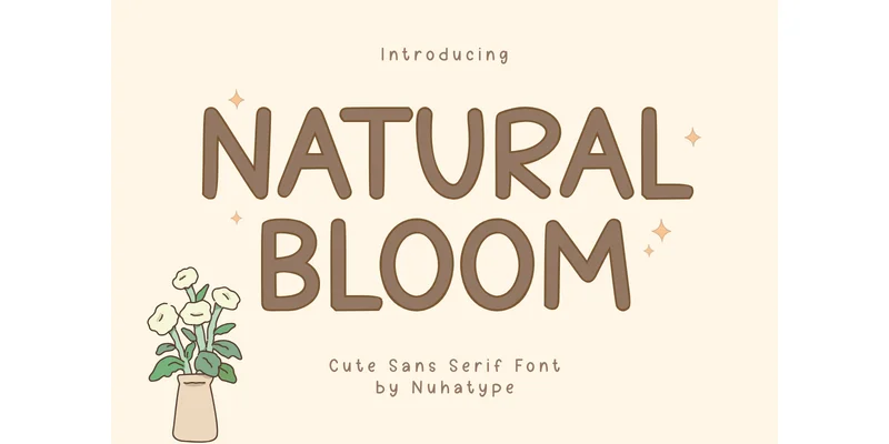 Natural Bloom Font by Nuhatype — Sans Serif Font