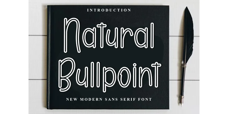 Natural Bullpoint Font by PiPi Creative — Sans Serif Font