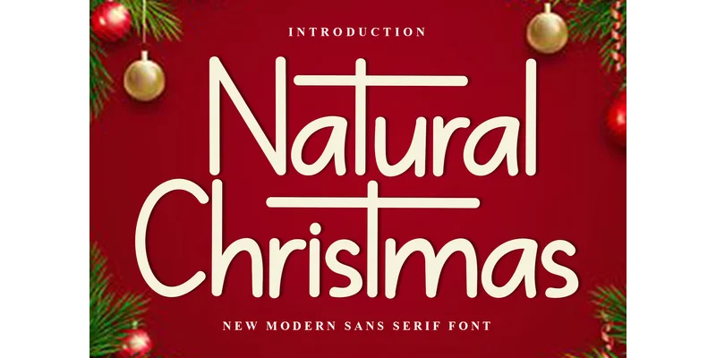 Natural Christmas Font by PiPi Creative — Sans Serif Font